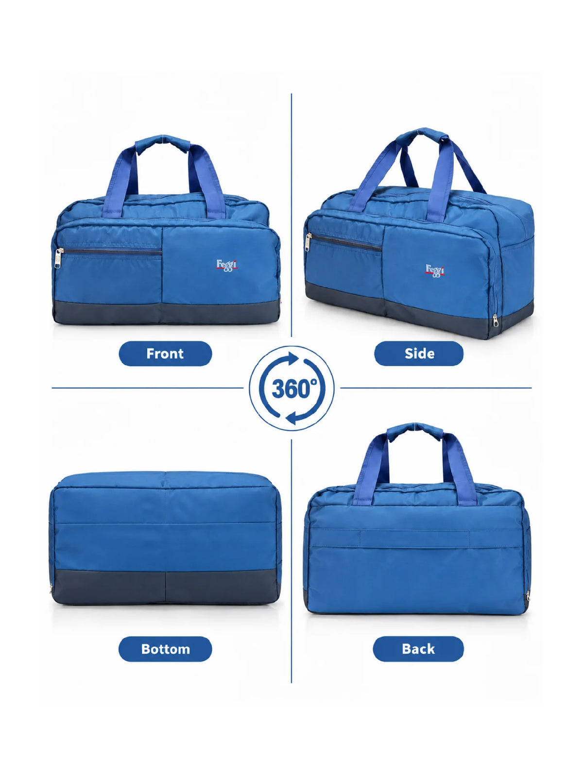 Karry House Carry Duffel Bag – Blue 42L Travel Duffel