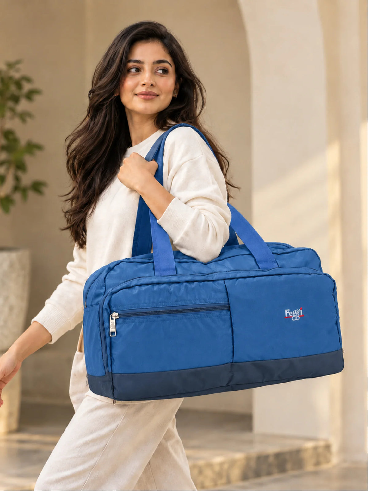 Karry House Carry Duffel Bag – Blue 42L Travel Duffel