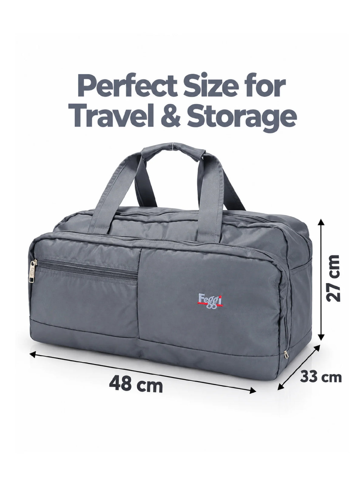 Karry House Carry Duffel Bag – Grey 42L Travel Duffel
