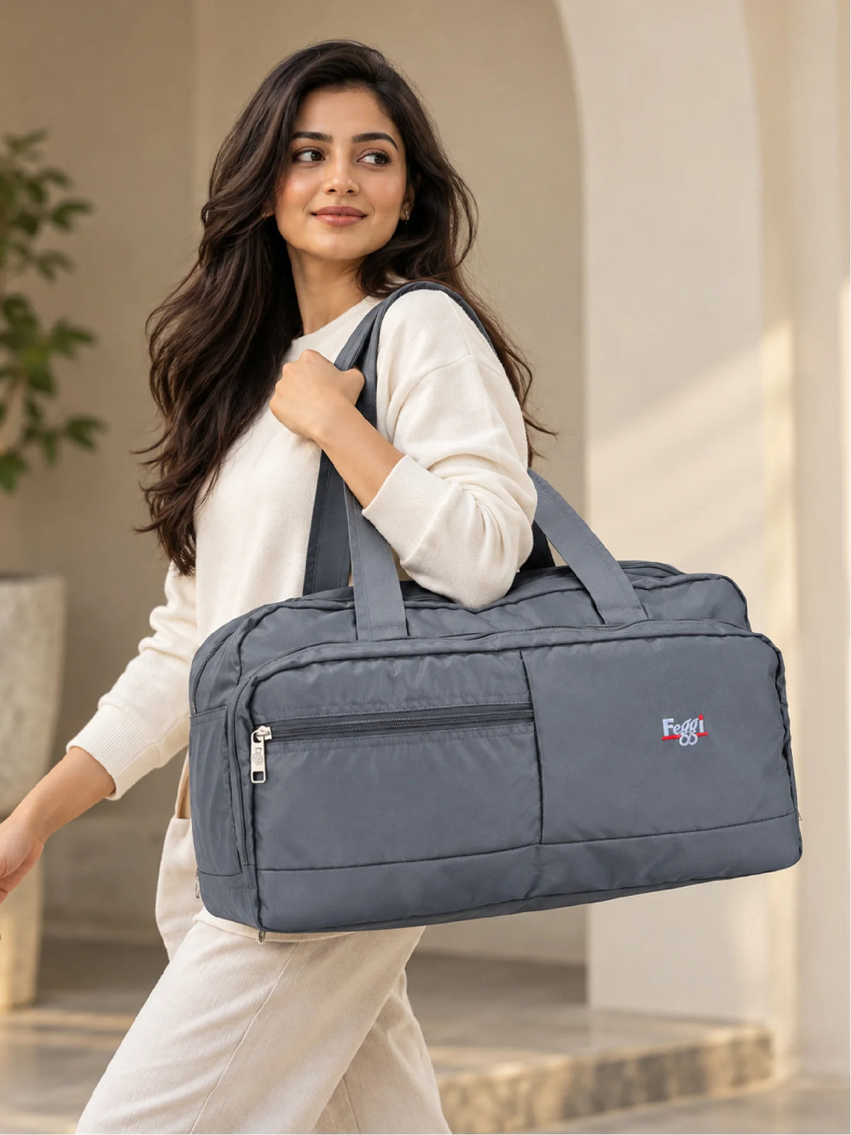 Karry House Carry Duffel Bag – Grey 42L Travel Duffel